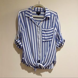 VIXBE Thompkins Tie Front Top Size Large
